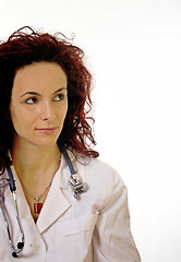 Image showing Doctor with stethoscope 