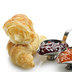 Image showing Croissants And Jam 