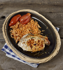 Image showing Rice With Pork Meat