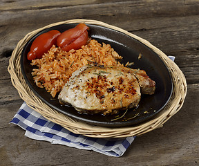 Image showing Rice With Pork Meat