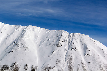 Image showing snow-covered mountain