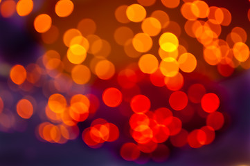 Image showing Red and Orange Bokeh