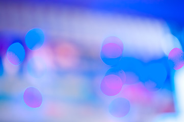 Image showing Blue and Pink Bokeh