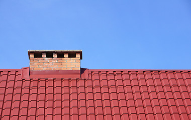 Image showing Chimney and roof