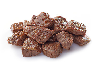 Image showing beef stew on white background