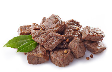 Image showing beef stew on white background