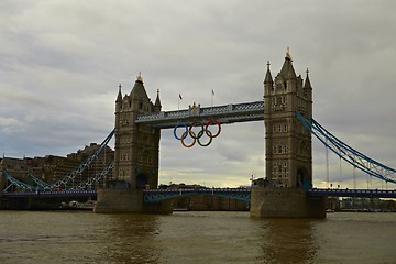 Image showing Tower Bridge during London 2012