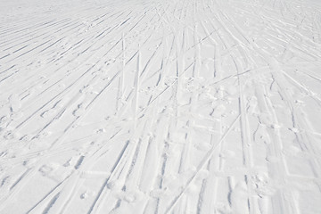 Image showing ski tracks