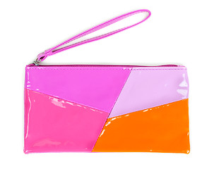 Image showing Fashionable colored clutch