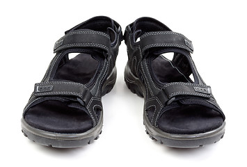 Image showing pair of mens sandals