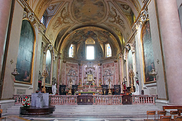 Image showing Scene inside church