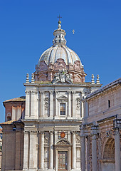 Image showing Church and roman ruins