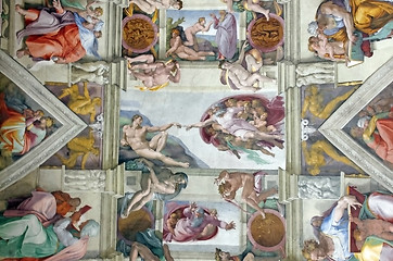 Image showing Sistine Chapel ceiling