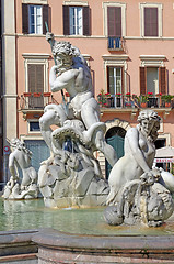 Image showing Neptune fountain