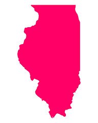 Image showing Map of Illinois