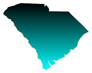 Image showing Map of South Carolina