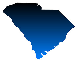 Image showing Map of South Carolina