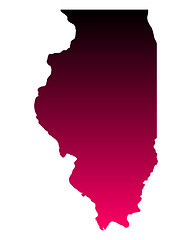 Image showing Map of Illinois