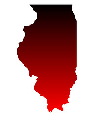 Image showing Map of Illinois