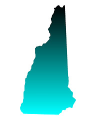 Image showing Map of New Hampshire