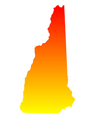 Image showing Map of New Hampshire