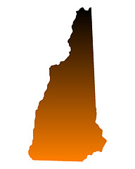Image showing Map of New Hampshire