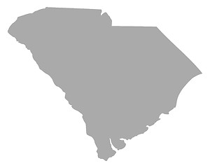 Image showing Map of South Carolina