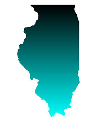 Image showing Map of Illinois