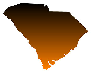 Image showing Map of South Carolina