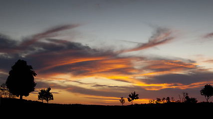 Image showing sunset sky