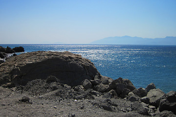 Image showing Greece sea in the hot summer