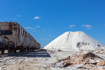 Image showing Trolley for salt