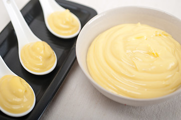 Image showing custard vanilla pastry cream 