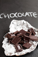 Image showing Chocolate squares