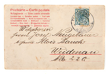 Image showing old postcard