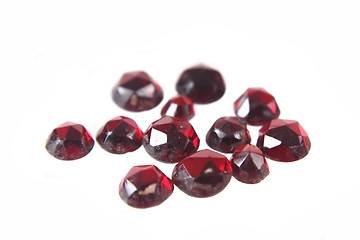 Image showing natural pyrope garnet minerals (gems)