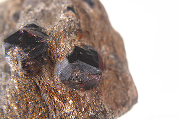 Image showing natural pyrope garnet minerals (gems)