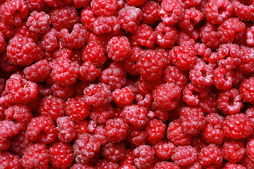 Image showing raspberries background