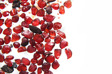 Image showing natural pyrope garnet minerals (gems)