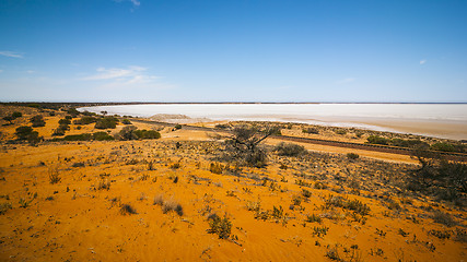 Image showing dry lake Australia