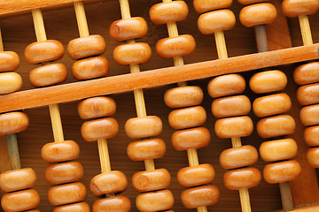 Image showing old abacus close up