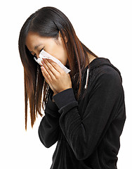 Image showing sneezing woman