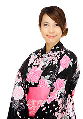 Image showing Japanese woman with traditional cloth