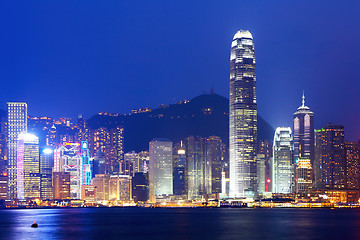 Image showing Hong Kong Skyline at night