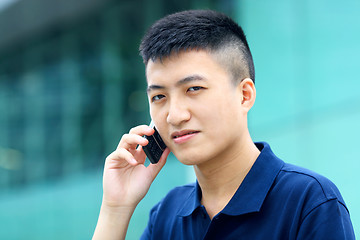 Image showing man on mobile phone call