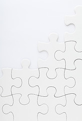 Image showing White jigsaw puzzle