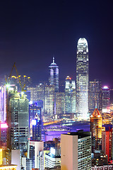 Image showing Hong Kong city night