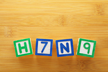 Image showing H7N9 toy block