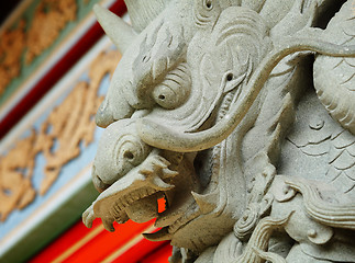 Image showing chinese dragon statue