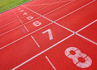 Image showing sport running track